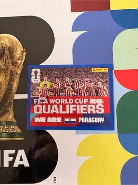 Panini FIFA World Cup 26 Paraguay Team Picture Sticker PAR 13 Blue Parallel
